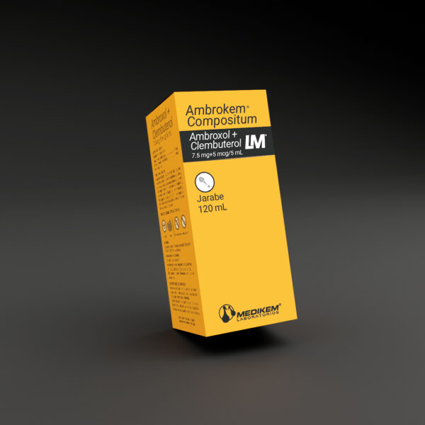 Ambroxol 7.5mg + Clembuterol 5mcg Jarabe 120 mL