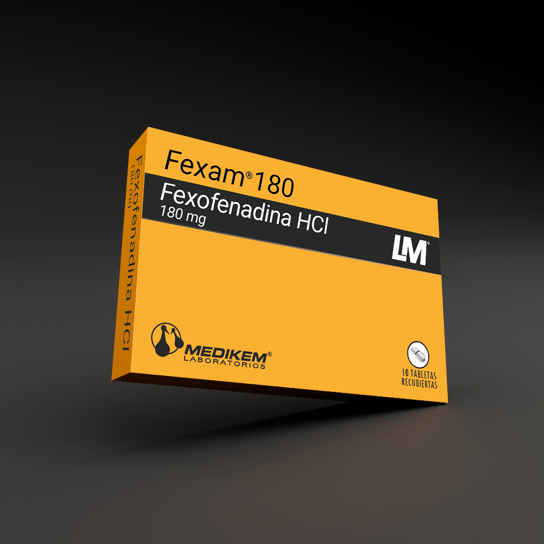 Fexofenadina HCI 180mg tabletas recubiertas