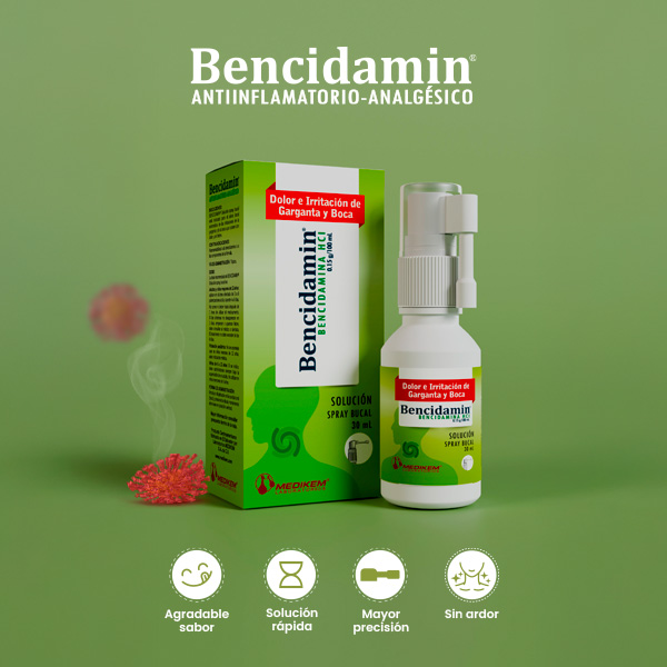 Bencidamin/Bencidamina spray bucal